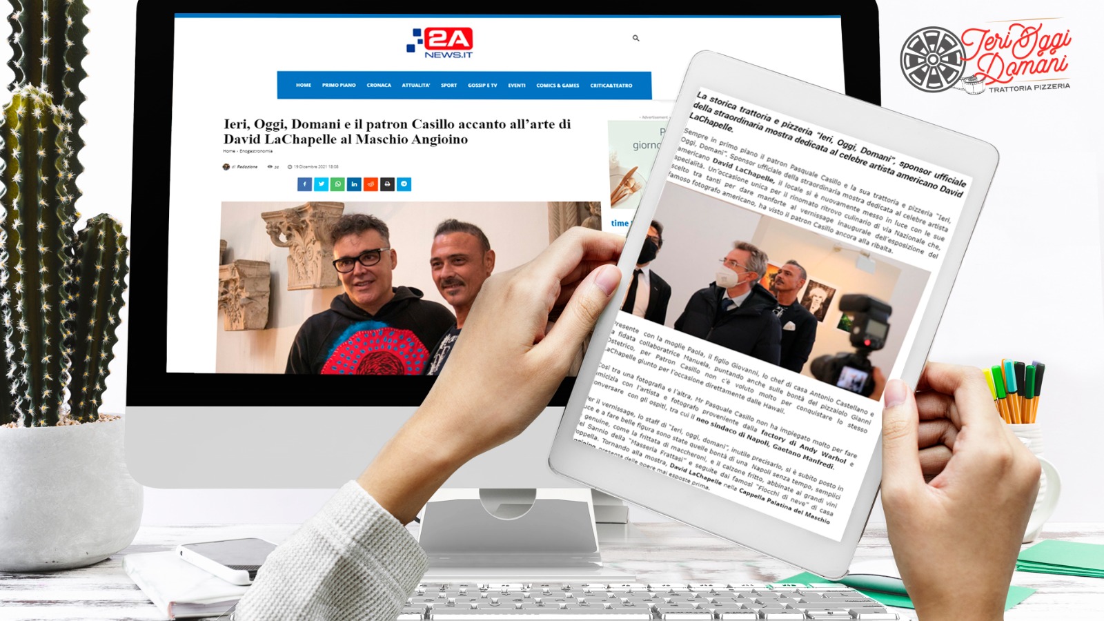 Ieri, Oggi, Domani e il patron Casillo accanto all&rsquo;arte di David LaChapelle al Maschio Angioino